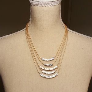 Hammered Silver Necklace